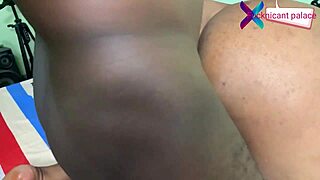 First time visiting me in nigeria my filipino girlfriend tested black dick for the first time with creampie in wet pussy.