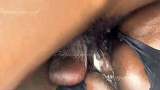 teen student in short black lingerie loves fucking doggy with big black cock rough 😏🍑