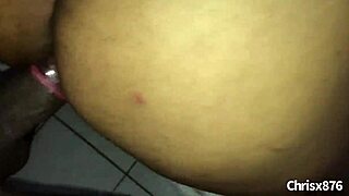 Amateur black couple enjoys soft fucking