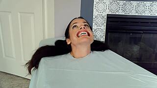 just a helpless female head bound for choking gagging deepthroat cum in mouth rough humiliation