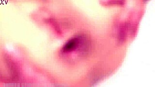 Old scene features Chloe Lamour in hardcore 4on1 gangbang with triple penetration and double vaginal action