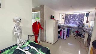 Royal Foursome With Big Ass Bunnies In Costumes Kissing And Licking Pussy On Halloween