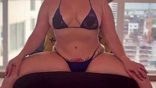 Stepmom explores taboo massage from stepson with big black cock in wet pussy for risky cum finish