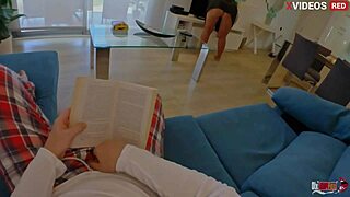 stepmom accidentally sits on hard dick with naked pussy gets ass fucked until cum