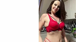 Big tits milf acts as wife in pov pegging scene with femdom control