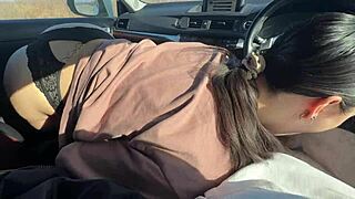 Fucked friend with boyfriend in car