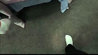 In this narrative, cute tiny brunette teen stepsister Mia begs huge dick stepbrother Joshua Lewis to try ass play pov.