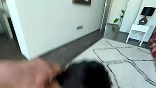 Brunette milf takes fat dick deepthroat and doggystyle pov with cum in mouth finish