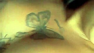 this tattooed ebony prostitute shows off her ass, gets anal assfucking with oral blowjob on big black cock