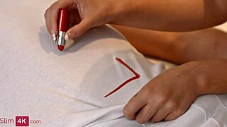 small-breasted brunette beauty wakes boyfriend for blowjob then rides cowgirl to creampie contrast