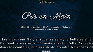 hey, getting handled by the french milf neighbor in this european audio porn with taboo vibes