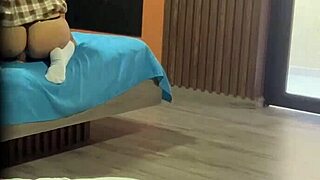 I Feel So Horny Arriving Home To Find Hijastra Nalgona Breaking Her Ass With Anal Toy. I Masturbate Until Ejaculating Hearing Her Moans.