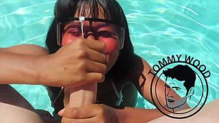 Barbie Esm and Tru Kait join a wild outdoor orgy in Czech Republic with big tits blondes sucking monster cocks!