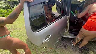 i found this lost video of young blondes and latinas in interracial pov orgy in the woods