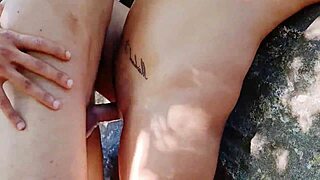 i'm out here fucking my girlfriend deep in the forest with her friend watching