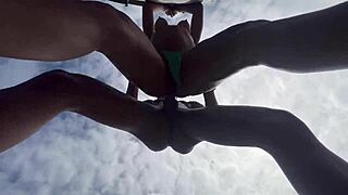 i found this lost video of young blondes and latinas in interracial pov orgy in the woods