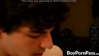 Young gays make out with blowjobs before intense anal railing