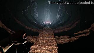 In this gameplay clip from Lust from Beyond, intense scenes unfold with monsters triggering screams and sensual moments.