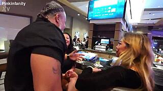 Date night turns into freaky threesome action.