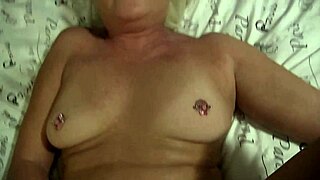 Blonde Housewife Oils Her Shaved Pussy and Natural Tits for Intense Creampie Pounding in Homemade Close-Up Action