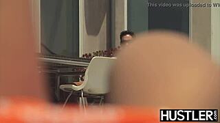 Stunning Lana Rhoades had her hairy pussy stretched wide by that rough fucking monster cock in cowgirl position.