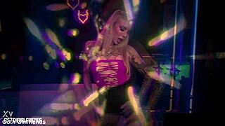 do you think this goth blonde with big tits can handle the monster cock rimjob and rough face fucking from the horny man? cassidy luxe asks