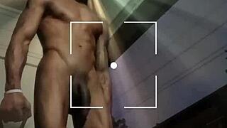 skinny amateur offers to be exercise coach with homemade workout session