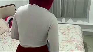 Hey, my pervy stepson loves spying on me like a total creep