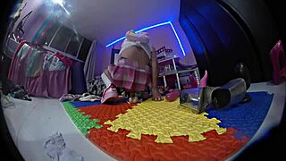 Why does this futanari shemale with pigtails use toys for anal gaping? Mexican teen transsexual in miniskirt and socks orgasms wildly.
