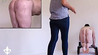 Hey slave, ready for part 1 where I cane your ass and fist it deep in this femdom bondage humiliation with orgasm punishment?