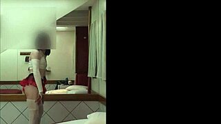 crossdresser de fantasia appeared as colegial aluna in sexy cosplay uniform with shemale prostitute elements