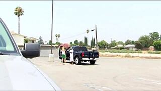 Crystal White and D Snoop dive into blowjob and cumshot action. Their shaved pussy session ends with facial.