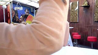 Oh Wow, Fucking French Pornstar Luna Rival's Hairy Pussy in a Wild Night Club!