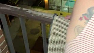 I remember my first time getting fucked doggystyle on that hotel balcony outdoors as a milf