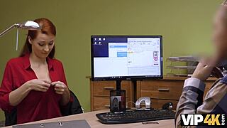 Vip4k Isabella offers her shaved vagina to fuck for a big loan in Czech casting.