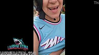 This curvy Venezuelan prepago pays for lodging with raw unprotected sex in public outdoor spots