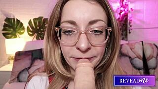 this sensual milf reveals her steamy side with wet dildo sucking and kinky vibrator play in a solo session