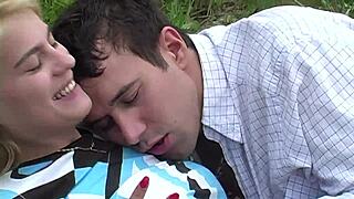 Big boobed blonde jasmine rouge how about fucking in outdoor threesome with deepthroat?