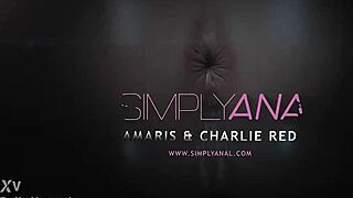 brunette explores anal pleasure with close up fingering and vibrator in solo masturbation session