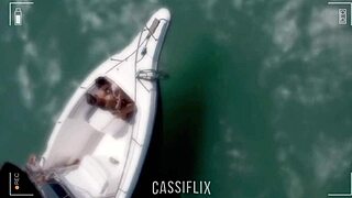 Hey, can you handle watching Cassiana take three big cocks bareback outdoors in lingerie until creampie covers her tattooed pussy?