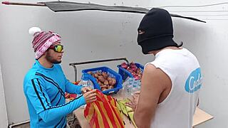 hey salesman why don't you fuck this hot latina woman hard in your room like that?