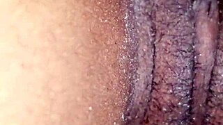 i get a quick cum from cheating ebony wife during wet pussy massage fuck