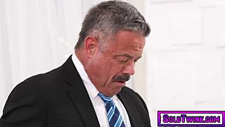 Twinks James Blonde Noah White and Colton Fox submit to older men Felix Kamp Jack Aries and Reece Scott in wild group action 😈