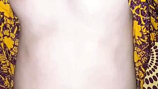 Neighbor Girl in Yellow Daster Craves Bedroom Orgasms