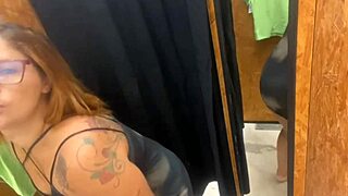 I Feel So Naughty Provando Roupas With Huge Buttplug In My Hairy Pussy And Big Ass During Solo Masturbation