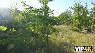 Echoes Of Inhuman Fucking With Cute Brunette Girlfriend In Outdoor Russian Sex