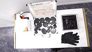 Hot milf's tight ass gets stretched by bbc masseuse in deep doggystyle pounding with cumshot