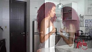 That delivery guy with his massive cock totally wrecked this tight Venezuelan pussy! 🍆💥