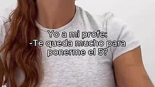 Overwhelmed By Desire Giving Spanish Teacher Intense Teen Handjob