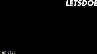 Brunette babe Sasha Rose enjoys sensual anal with husband in romantic spooning